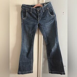 Stylish Blue Flare Wide Leg Jeans